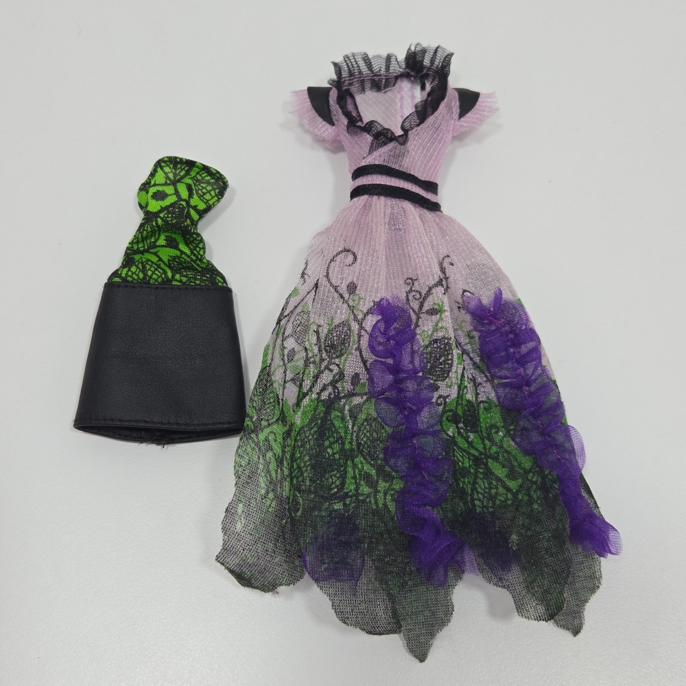 Monster High Replacement Amanita Nightshade Gloom & Bloom Green Dress Set
